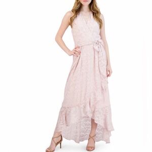 JULIA JORDAN LACE HIGH-LOW SLEEVELESS DRESS IN PINK NWT Sz4